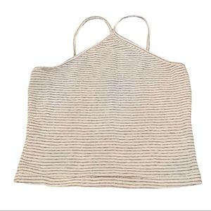Me To We Pacsun striped halter neck tank top
